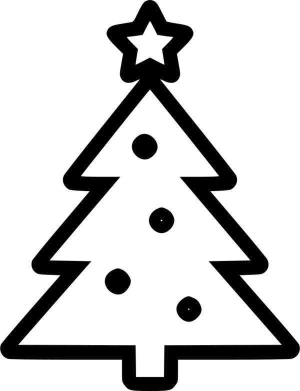 Transparent Christmas Tree Christmas Tree Black And White for Christmas