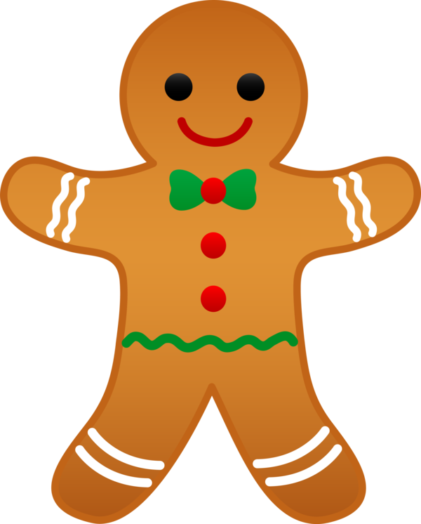 Transparent Gingerbread Man Gingerbread Christmas Food Christmas Ornament for Christmas