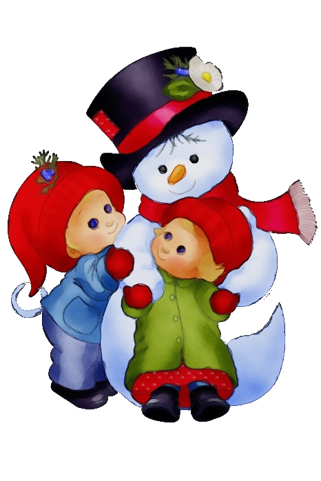 Transparent Cartoon Snowman Fictional Character for Christmas