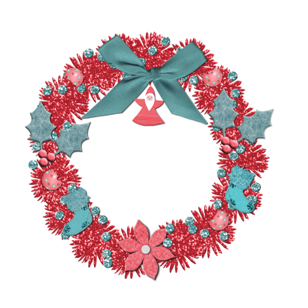 Transparent Wreath Flower Garland Christmas Decoration for Christmas