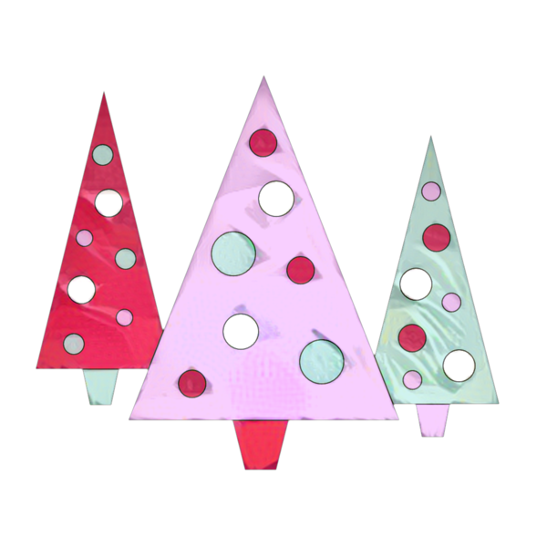 Transparent Christmas Tree Christmas Ornament Christmas Day Pink for Christmas