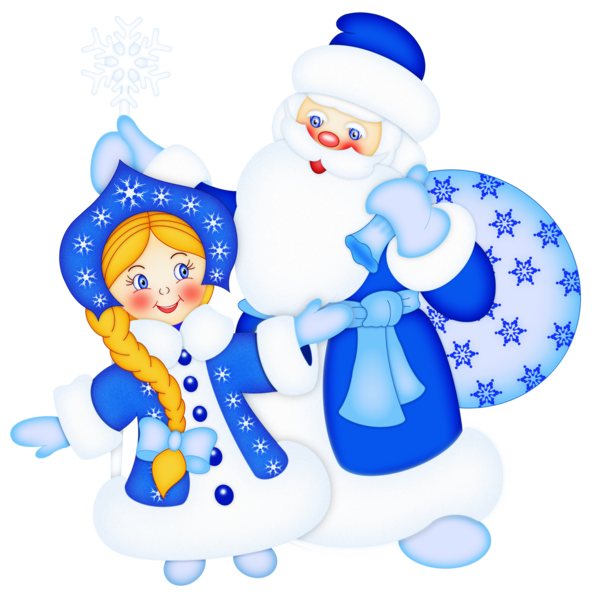 Transparent Ded Moroz Snegurochka Ziuzia Snowman Christmas for Christmas