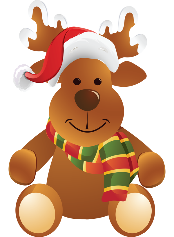 Transparent Mrs Claus Rudolph Reindeer Christmas Ornament Deer for Christmas
