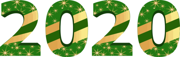 Transparent New Years 2020 Green Candy cane Christmas for Happy New Year 2020 for New Year