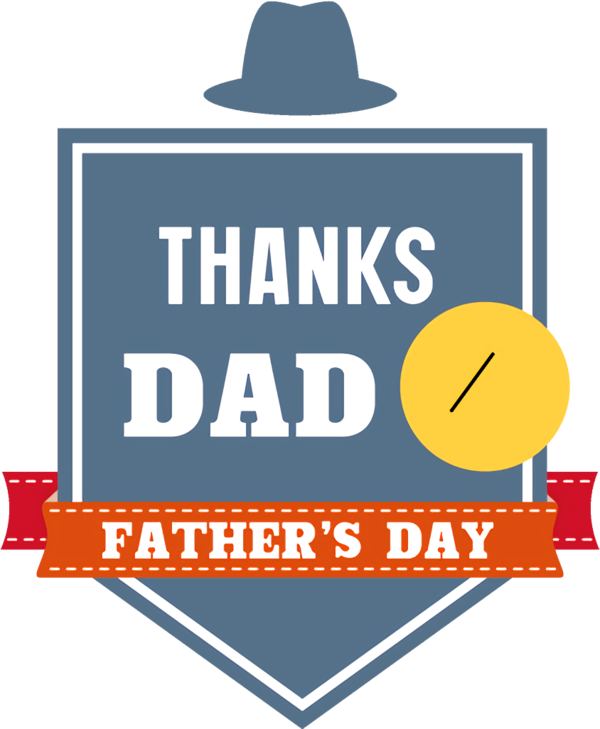 Transparent fathers-day Font Line Logo for happy fathers day for Fathers Day