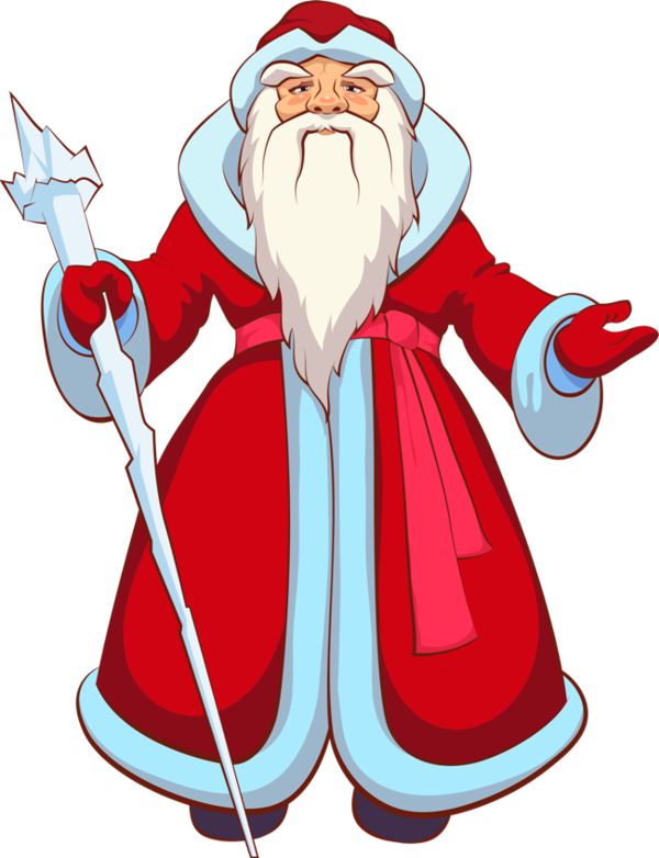 Transparent Ded Moroz Santa Claus Christmas for Christmas