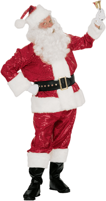 Transparent Santa Claus Ded Moroz Christmas Costume for Christmas