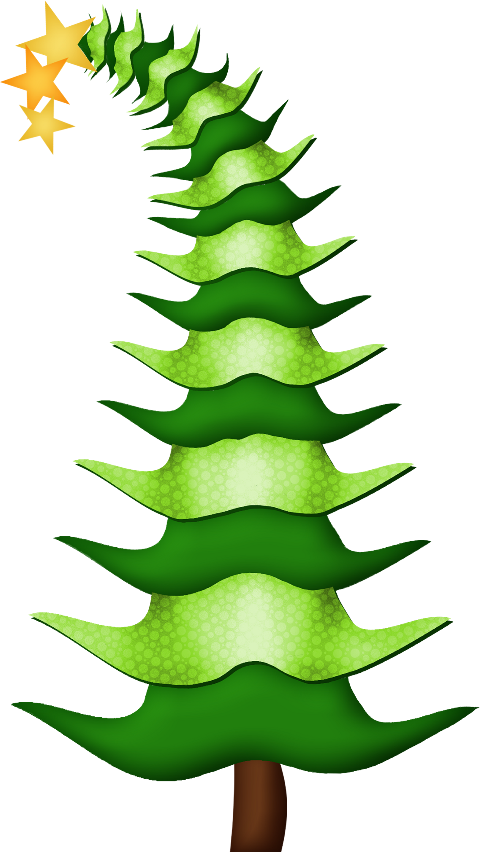 Transparent Fir Christmas Tree Christmas Ornament Green Leaf for Christmas