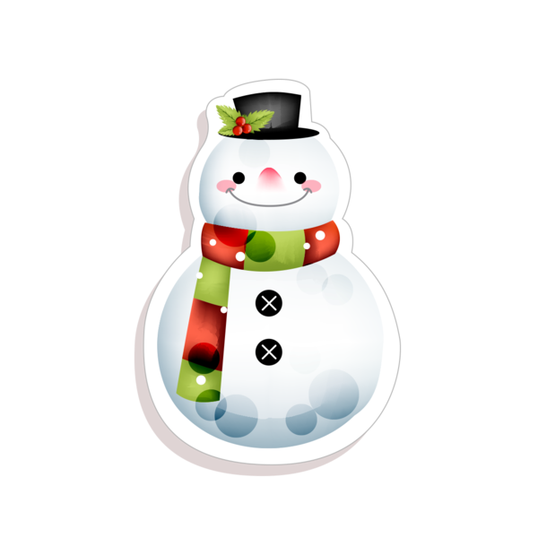Transparent Snowman Snow Element Christmas Ornament for Christmas
