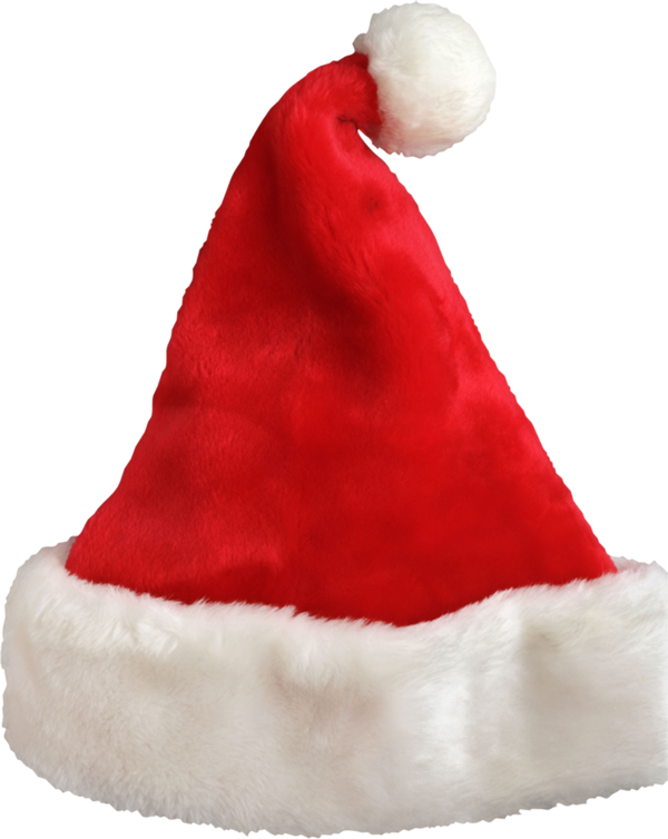 Transparent Santa Claus Christmas Hat Christmas Ornament Fur for Christmas