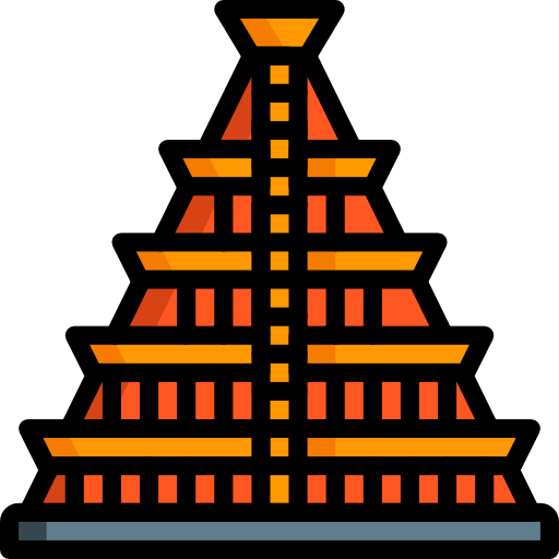 Transparent Mesoamerican Pyramids Maya Civilization Pyramid Christmas Decoration Tree for Christmas