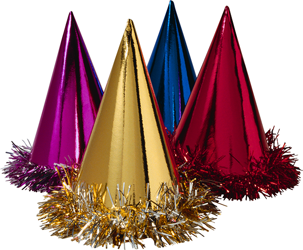 Transparent Party Hat Hat Birthday Christmas Ornament for Christmas