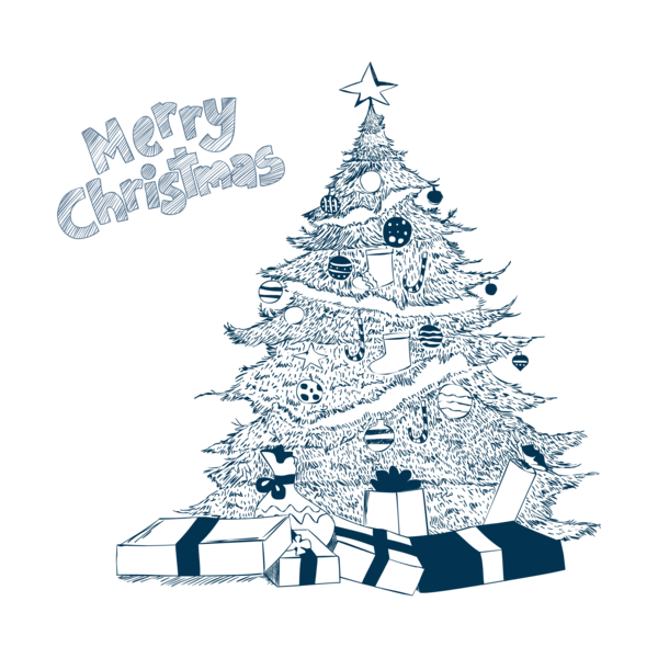 Transparent Poszewka Reindeer Christmas Fir Pine Family for Christmas
