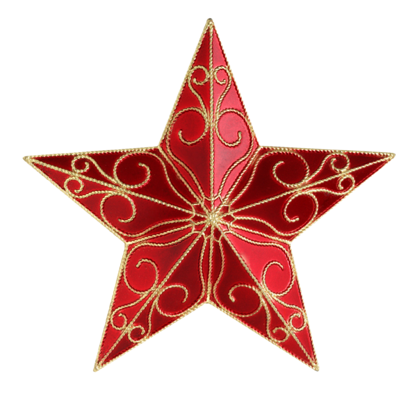 Transparent Christmas Day Rudolph Symbol Christmas Ornament Star for Christmas