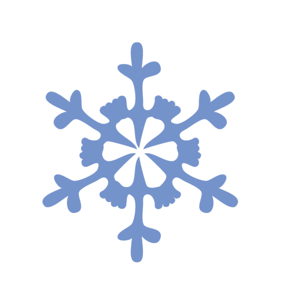 Transparent Snowflake Christmas Ornament Christmas Day Blue Symmetry for Christmas