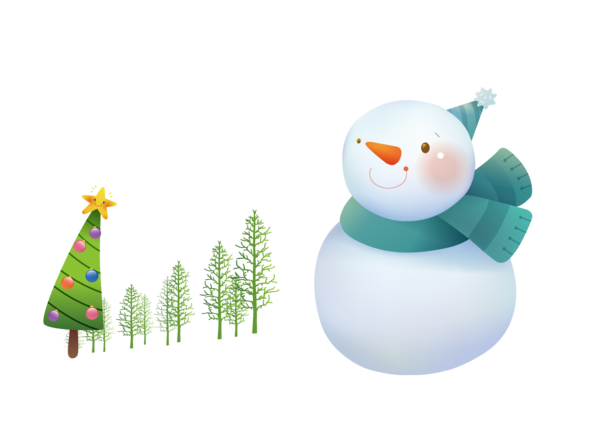 Transparent Snowman Christmas Tree Christmas for Christmas