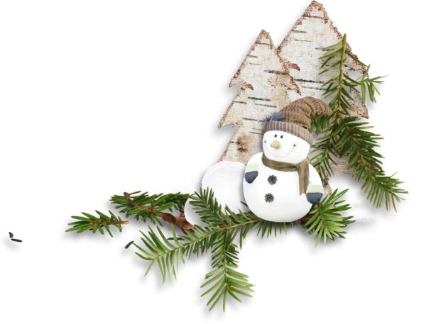 Transparent Playstation Portable Snowman Scrapbooking Fir for Christmas