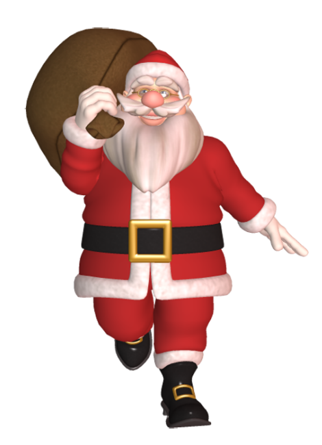 Transparent Santa Claus Christmas Cartoon Christmas Ornament Costume for Christmas