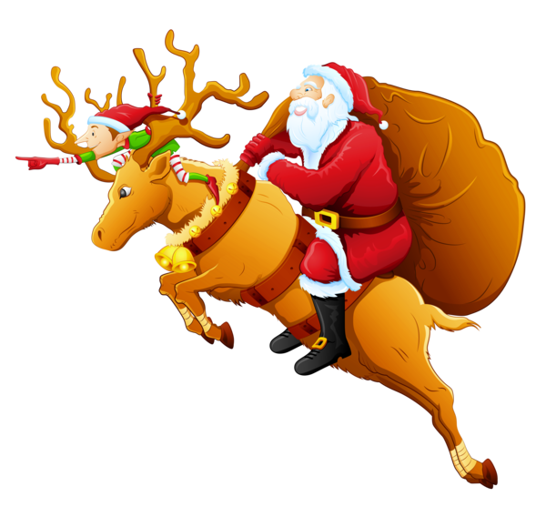 Transparent Rudolph Sled Christmas Ornament Deer for Christmas