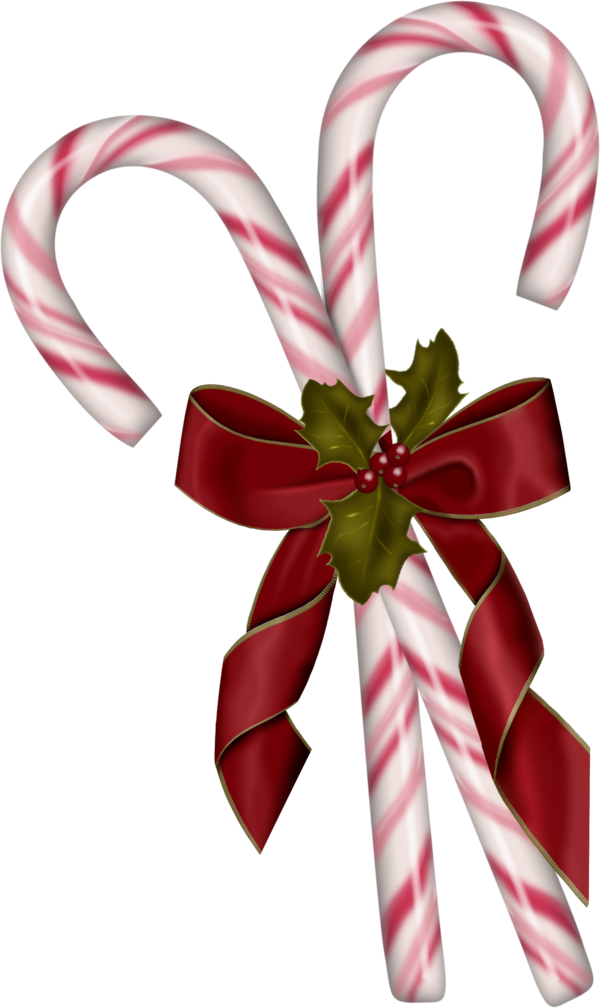 Transparent Candy Cane Lollipop Candy Christmas Ornament Confectionery for Christmas