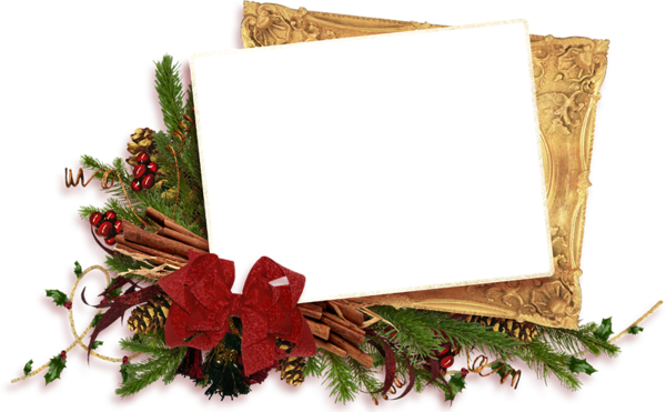 Transparent Picture Frames Christmas Christmas Ornament Picture Frame Flower for Christmas