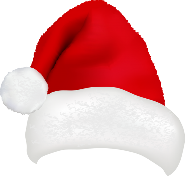 Transparent Santa Claus Hat Clip Art Christmas Red White for Christmas