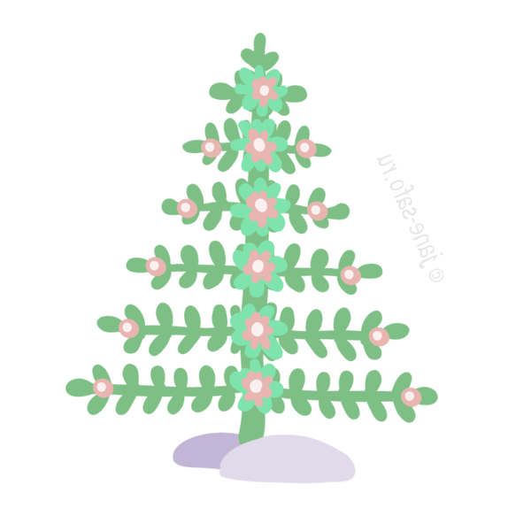 Transparent Christmas Tree Tree Flower Green for Christmas