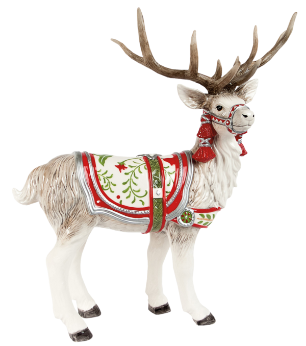 Transparent Santa Claus Reindeer Deer Christmas Ornament for Christmas