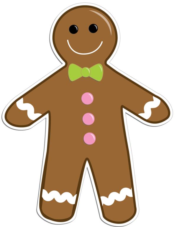 Transparent Gingerbread Man Gingerbread Biscuits Food Finger for Christmas