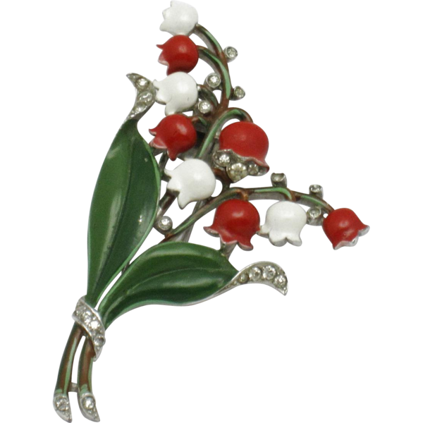 Transparent Jewellery Holly Christmas Ornament Plant Flower for Christmas