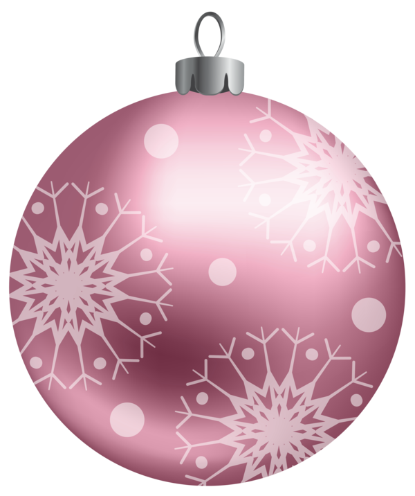 Transparent Christmas Ornament Christmas Day Sphere Pink Purple for Christmas