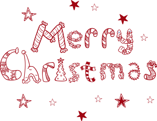 Transparent Christmas Drawing Typeface Point Heart for Christmas
