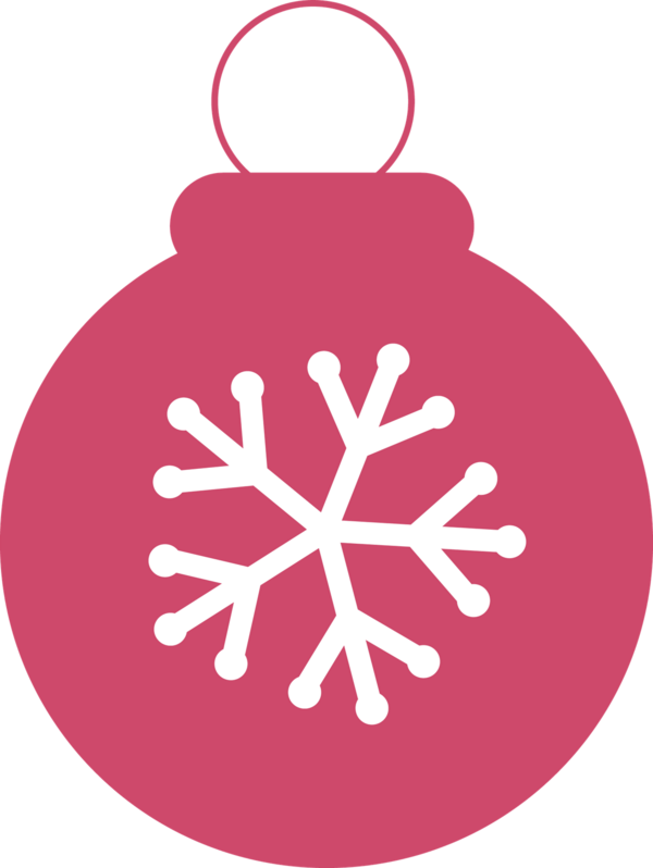 Transparent Snowflake Christmas Ornament Christmas Day Pink Leaf for Christmas