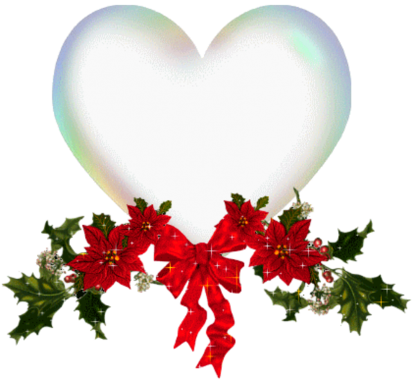 Transparent Christmas Christmas Decoration Animation Heart Christmas Ornament for Christmas