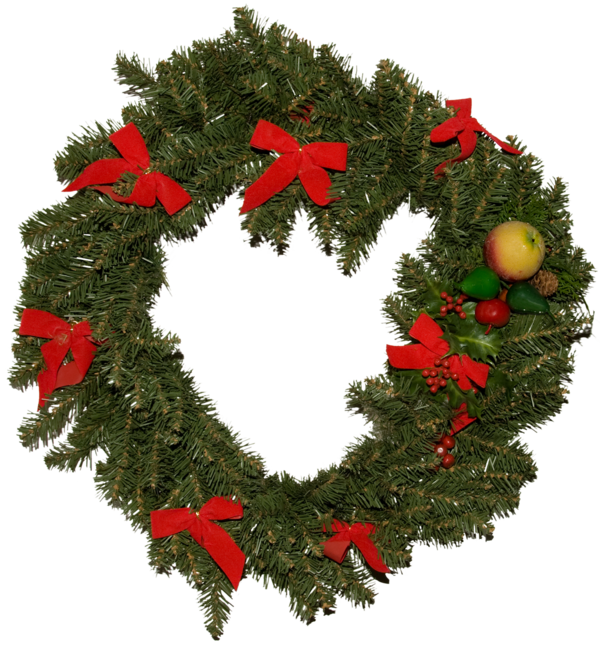 Transparent Christmas Wreath Crown Evergreen Fir for Christmas