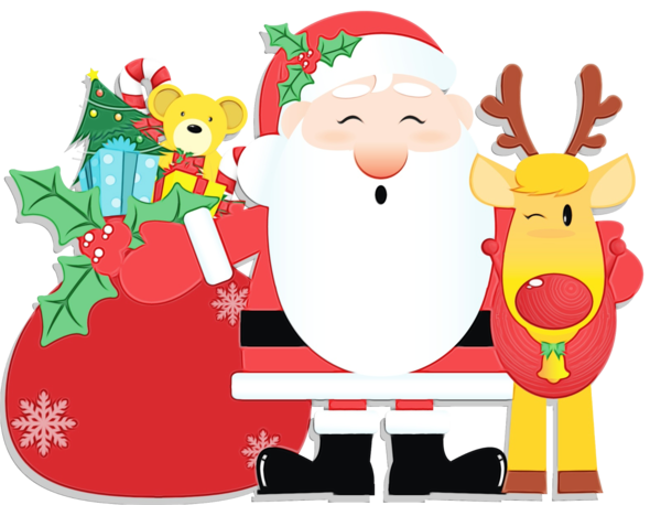 Transparent Mrs Claus Christmas Day Microsoft Powerpoint Cartoon Santa Claus for Christmas