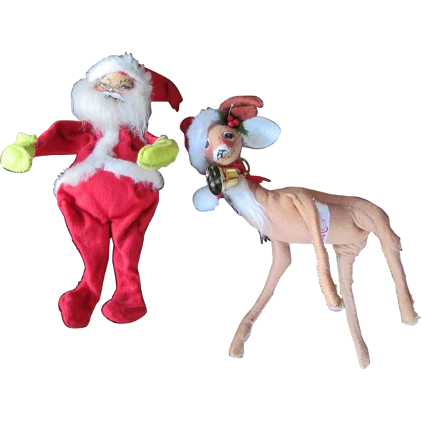 Transparent Reindeer Deer Figurine Christmas Ornament Stuffed Toy for Christmas