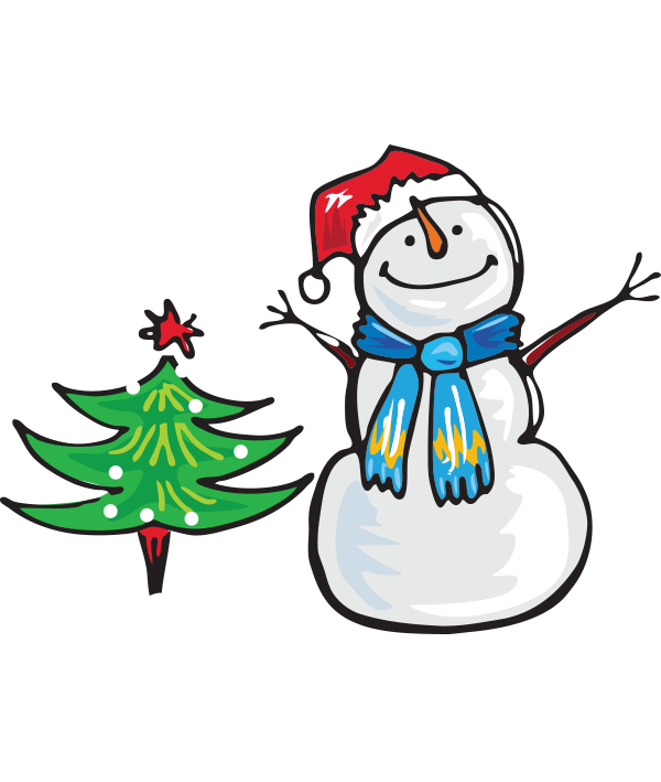 Transparent Winter Snowman New Year Flightless Bird for Christmas