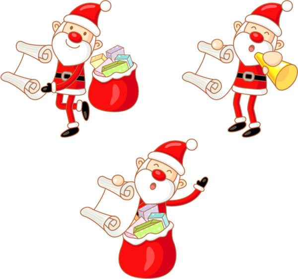 Transparent Santa Claus Cartoon Christmas Christmas Decoration Christmas Ornament for Christmas