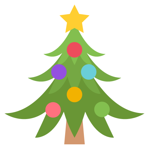 Transparent Emoji Mastodon Internet Fir Pine Family for Christmas