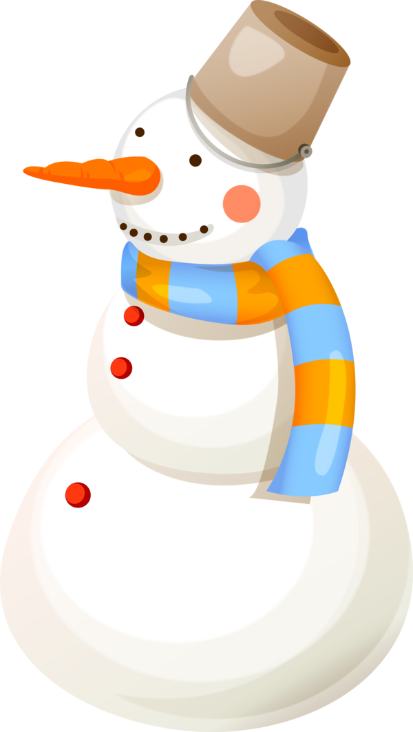 Transparent Snowman Ded Moroz Jack Frost for Christmas