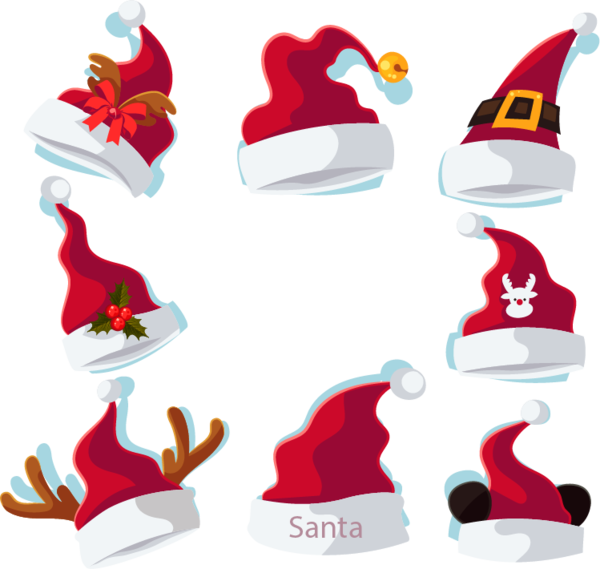 Transparent Reindeer Santa Claus Christmas Christmas Ornament Party Hat for Christmas