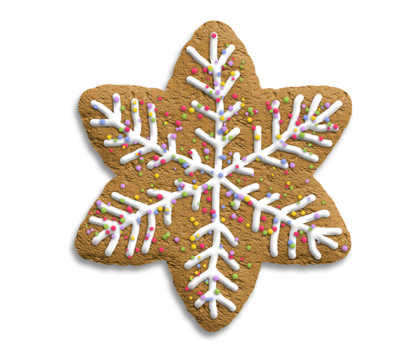 Transparent Gingerbread Biscuit 3d Modeling Christmas Ornament Christmas Decoration for Christmas