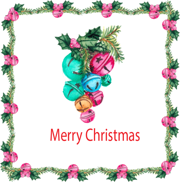 Transparent Santa Claus Jingle Bell Christmas Christmas Ornament Petal for Christmas