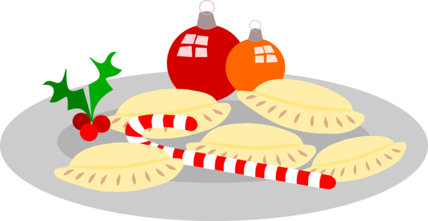 Transparent Cuisine Christmas Ornament Dish Food Fruit for Christmas