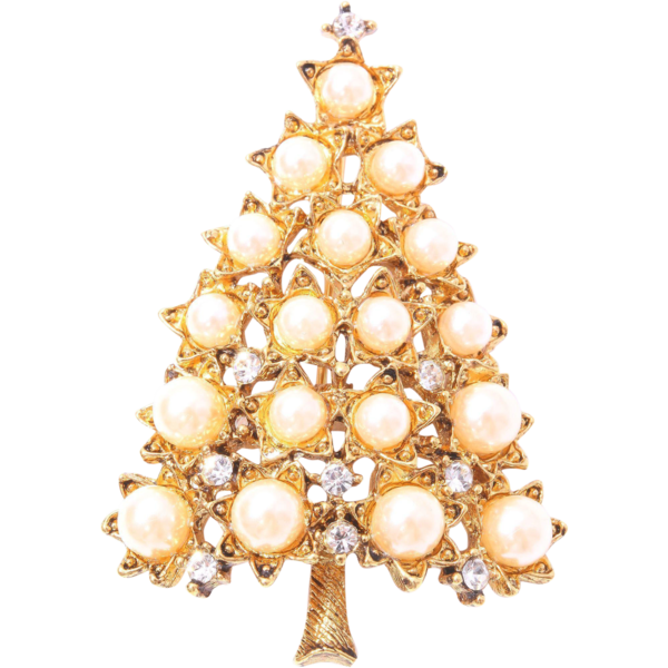 Transparent Christmas Tree Imitation Pearl Pearl Pine Family Christmas Decoration for Christmas