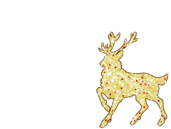 Transparent Reindeer Christmas Christmas Lights Wildlife Deer for Christmas