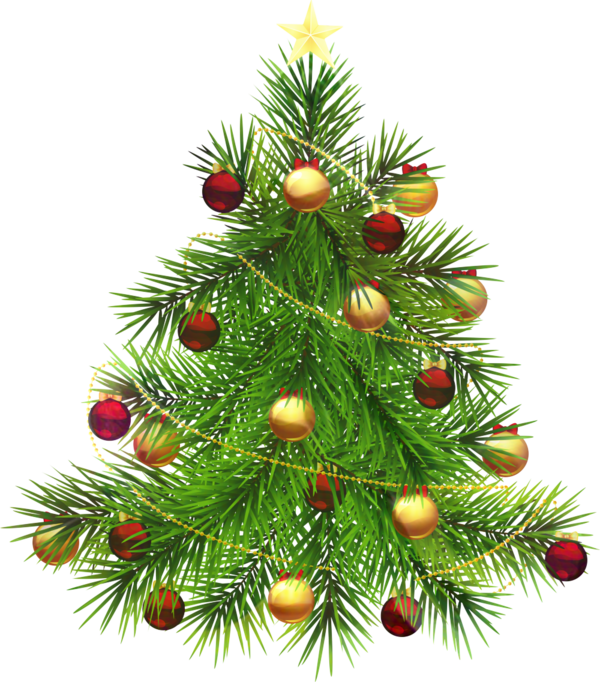 Transparent Santa Claus Christmas Tree Christmas Day Balsam Fir for Christmas