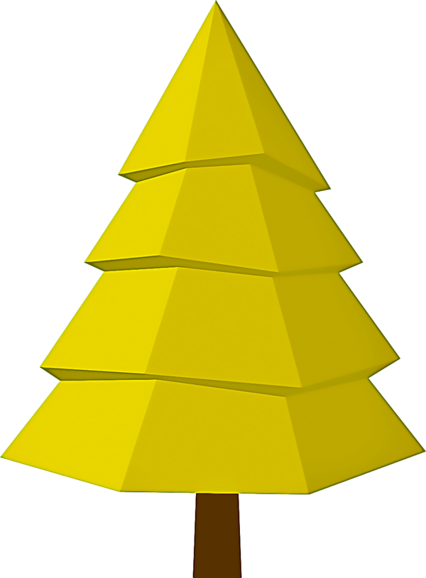 Transparent Christmas Tree Tree Yellow for Christmas