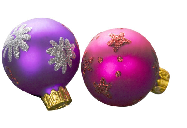 Transparent Christmas Laptop Desktop Computer Purple Sphere for Christmas